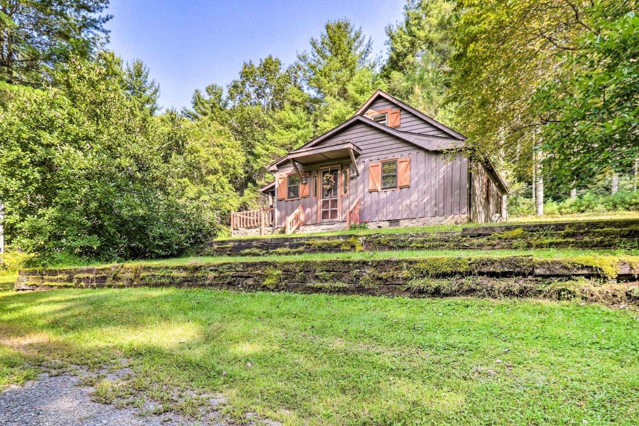 Rustic Ennice Cabin On Blue Ridge Parkway With Patio Villa Glade Valley Exterior photo