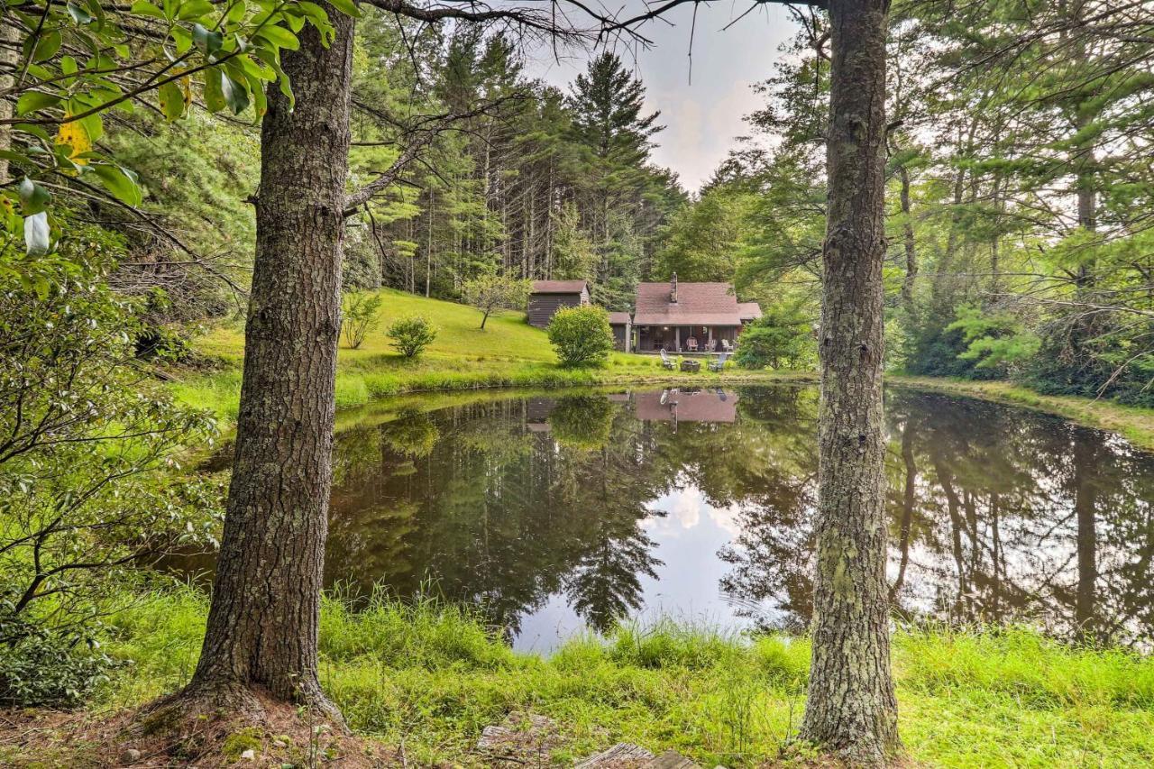 Rustic Ennice Cabin On Blue Ridge Parkway With Patio Villa Glade Valley Exterior photo