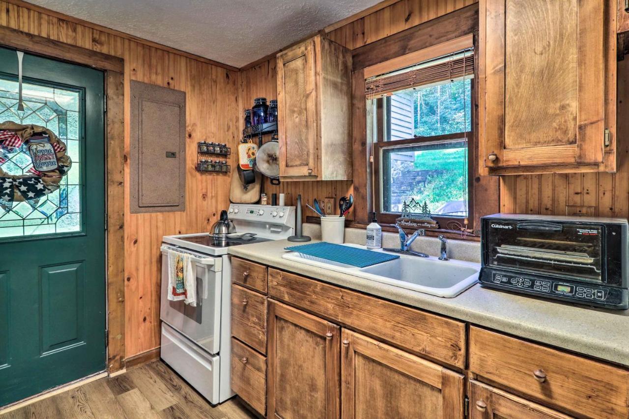 Rustic Ennice Cabin On Blue Ridge Parkway With Patio Villa Glade Valley Exterior photo